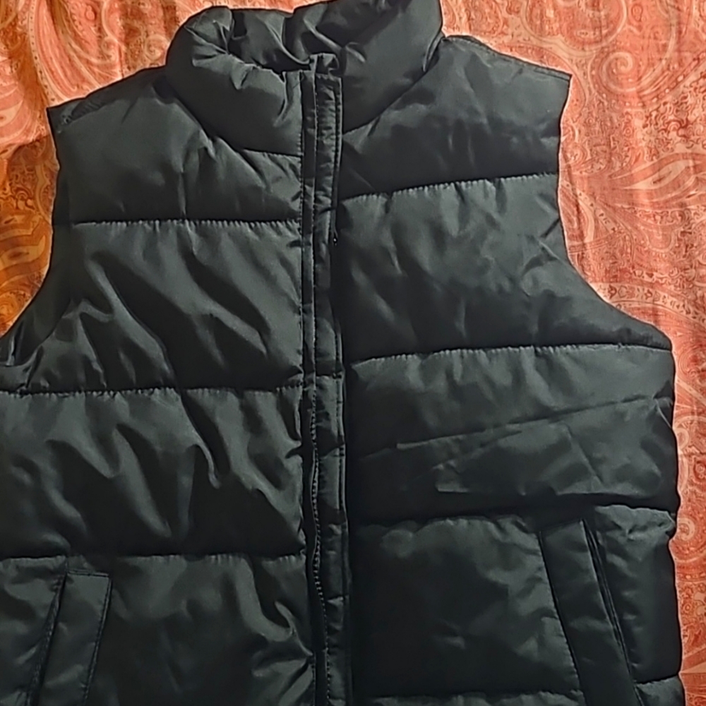 Kids vest, black, size 8